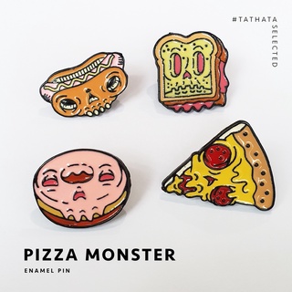 เข็มกลัด Enamel pin : Pizza monster