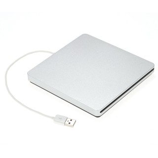 USB 2.0 แบบพกพา Ultra Slim External Slot-in เครื่องอ่าน CD ROM DVD เขียนไดรฟ์ Burn