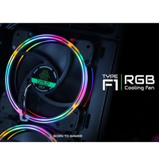 RGB EGA Type F1 Cooling FAN PC 120mm พัดลมเคส  พัดลมคอมพิวเตอร์