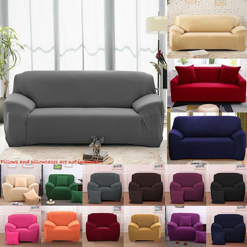 Ready 1234 Seater Universal Stretch Chair Sofa Covers Couch Cover ...