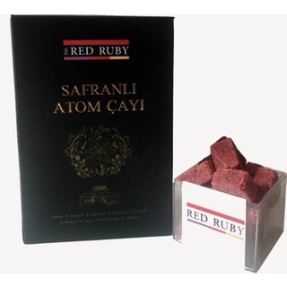 Red Ruby Saffron Atom / ชาสมุนไพรพร้อมดื่ม ผสม Saffron 150 gr.