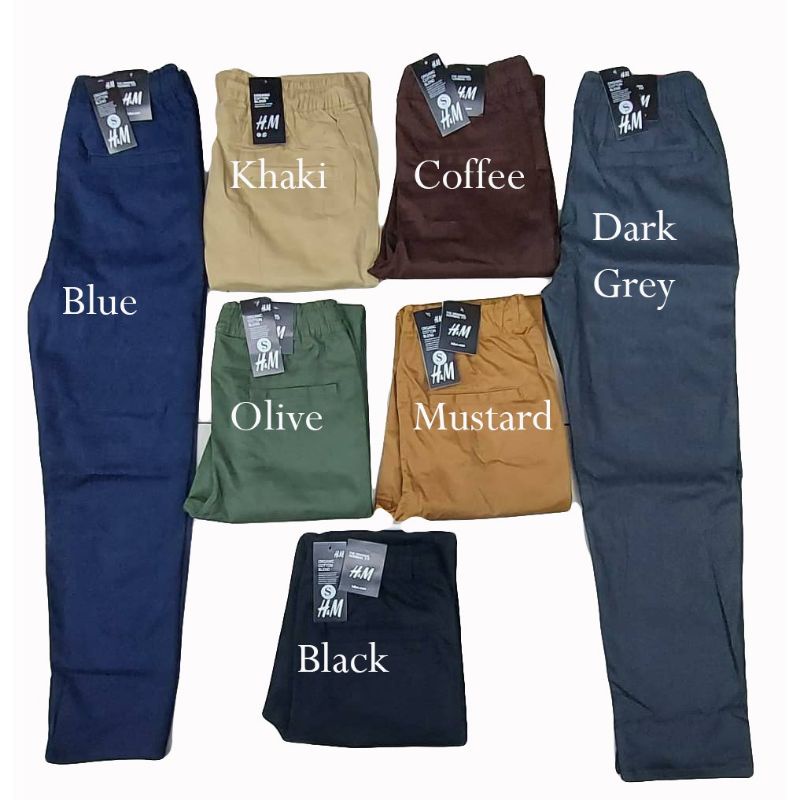 ใหม่ H&M Slim Fit Slack Pants สําหรับ Man & Woman Seluar Slack