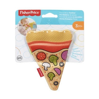 Fisher-Price ยางกัดเด็ก รูปพิซซ่า BPA Free ของเล่นกระตุ้นพัฒนาการ (import from USA🇺🇸)