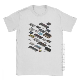 [S-5XL] เสื้อยืดคอกลมผ้าฝ้ายพิมพ์ลาย Synthesizer Fan Collection 808 สําหรับผู้ชาย