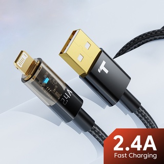 สายชาร์จ USB 2.4A แบบชาร์จเร็ว สําหรับชาร์จโทรศัพท์ IP IOS