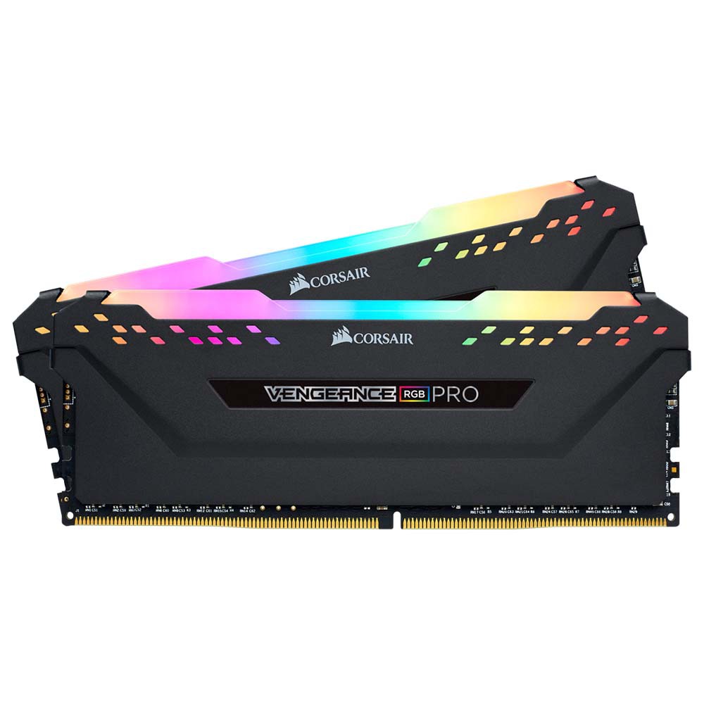 Corsair Ram PC DDR4 16GB/2666Mhz. CL16 (2X8GB) Kit Vengeance Pro RGB (SET) Black