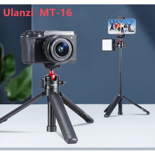 ULANZI MT-16 Mini Portable and Adjustable Desktop Tripod for DSLR SLR Cellphone Ballhead Stand for Vlog