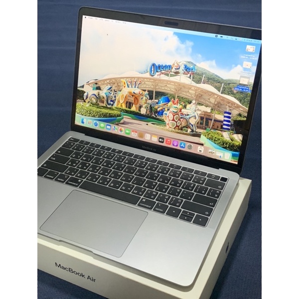 MB Air (2018,13-inch) Ram8 Ssd256GB i5 อุปกรณ์ครบกล่อง รอบแบตชาร์จ70รอบ สีSpace Gray สภาพเครื่องสวย9