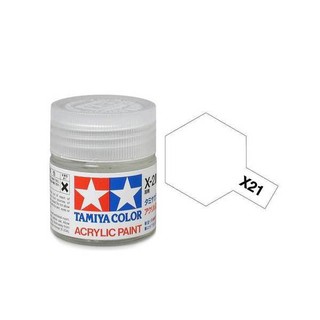 สีสูตรน้ำ TAMIYA X-21 Flat Base (10 ml)