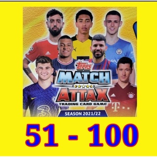 21/22 Topps Match Attax UCL No.51-100