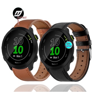 สาย  Garmin Forerunner 55  สายนาฬิกา สายหนัง สำหรับนาฬิกาอัฉริยะ  Garmin Forerunner 55  นาฬิกาอัฉริยะ สายรัดข้อมือกีฬา