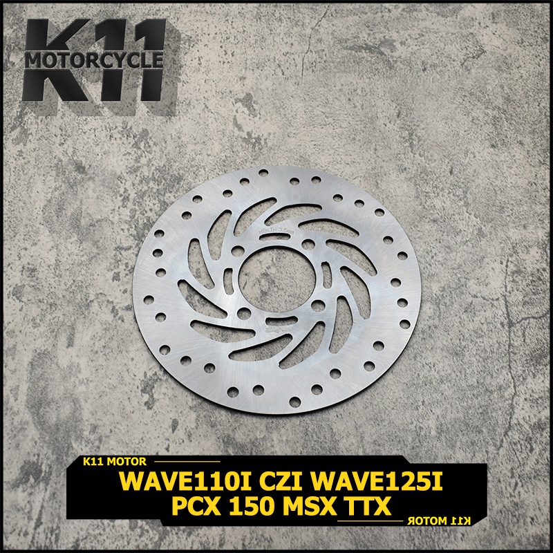 （3.5mm）จานดิสหน้า จานดิสเดิม  WAVE110 i CZI WAVE125 i PCX 150, MSX TTX (4รู) หนา  จานดิสเบรค หนา3.5มิล