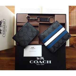 🌸🌸💕 COACH Mens 3-in-1 WALLET IN 🌸🌸💕