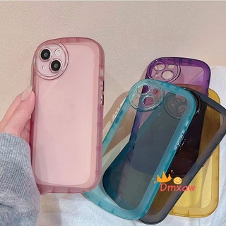 เคสโทรศัพท์มือถือแบบนิ่ม ใส กันรอยกล้อง สีหวาน สําหรับ Huawei P50E P50 P40 P30 P20 Pro