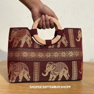 🔥พร้อมส่ง🔥 กระเป๋าผ้าไหม Thai souvenir | กระเป๋าลายไทย วันแม่ ของขวัญวันแม่