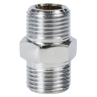 ท่อประปา ข้อต่อ ท่อน้ำ ท่อPVC นิปเปิ้ลทองเหลืองชุบโครเมียม CITY 1/2 นิ้ว NIPPLE CHROME-PLATED BRASS SOCKET CITY 1/2"