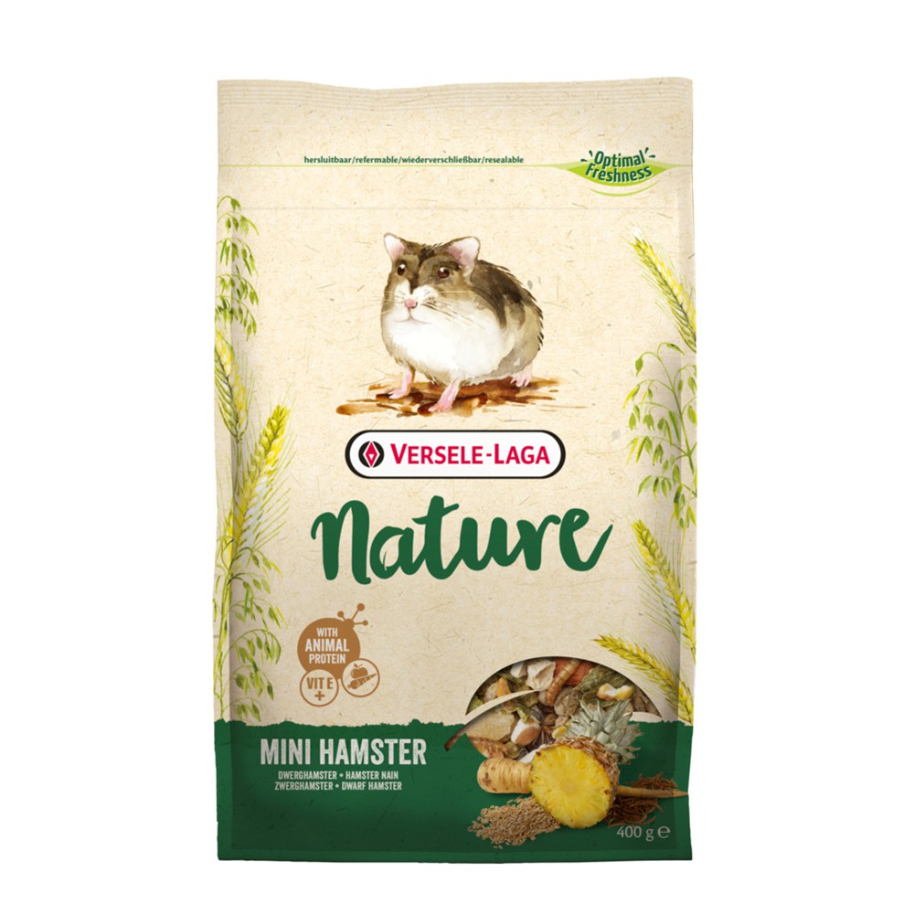 VERSELE-LAGA Mini Hamster Nature Extra Grains & Seeds 400g (1 bag)