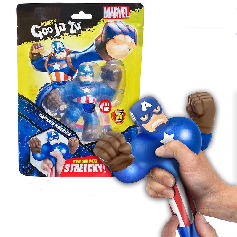 Goo jit Zu The Avengers Spider-Man กัปตันอเมริกา Iron Man Hulk Slime Decompression Angry ของเล่น (