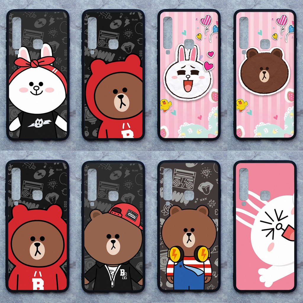 เคส Samsung A9 (2018) ลายหมีบราวน์ ขอบนิ่มหลังแข็ง เคสมือถือ เคสโทรศัพท์ Case