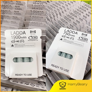 ถ่านชาร์จ ขนาด AA, AAA LADDA (ลัดดา) แบตเตอรี่ชาร์จไฟได้ แบตเตอรี่อิเกีย IKEA LADDA AA และ AAA