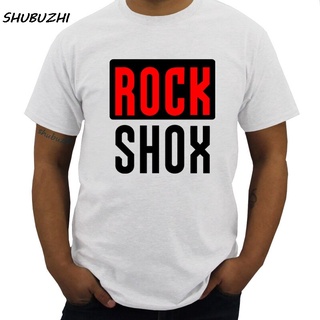 [S-5XL]เสื้อยืด ผ้าฝ้าย พิมพ์ลาย ROCK SHOX Moutain MTB สําหรับผู้ชาย