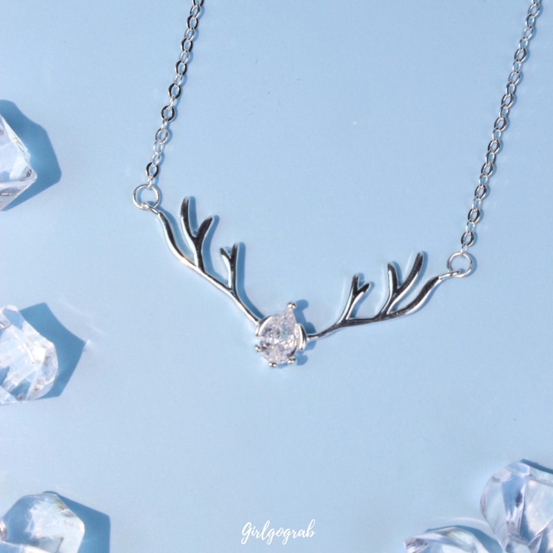 สร้อยคอเงินแท้รุ่น Reindeer ไม่ลอกโดนน้ำได้