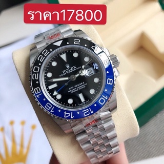 พรี Rolex GMT 126719blro ผู้ชาย​ผู้หญิง​ นาฬิกาแฟชั่น นาฬิกาแบรนด์เนม เงิน40mm