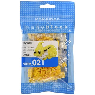 ของแท้จากญี่ปุ่น!!! Kawada NBPM_021 Nanoblock Pokemon Thunders ตัวต่อนาโนบล็อคโปเกม่อนธันเดอร์ส