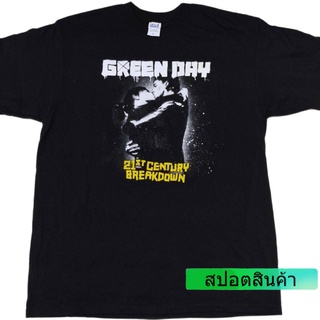 เสื้อยืดอินเทรนด์ [COD] เสื้อยืดวง Green day  21st breakdown ลิขสิทธิ์แท้ tour ปี 2010