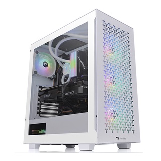 Thermaltake V350 TG ARGB Air Snow Mid Tower Chassis CA-1S3-00M6WN-03