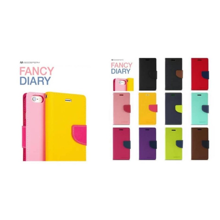 เคส Huawei Y9 2018/Y9 ฝาพับ Mercury Goospery Fancy Diary Wallet Flip Cover Case สีดำ MERCURY GOOSPERY ของแท้ 100%