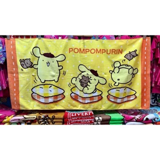 🔥พร้อมส่ง..ถูกที่สุดดด!!🔥   ผ้าขนหนู,เย็บกระโจม pompompurin 🐥💛  ลิขสิทธิ์แท้💯%