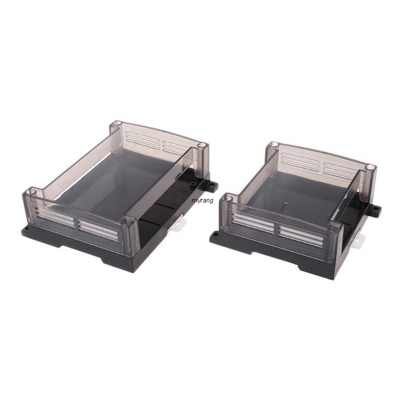 ✿ กล่องพลาสติกใส PLC แผงควบคุมอุตสาหกรรม PLC Enclousure Case DIY PCB Shell