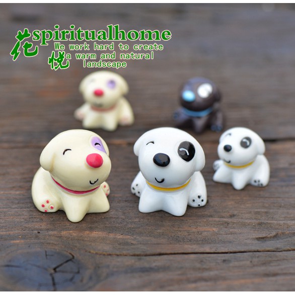 ตุ๊กตาจิ๋ว  ลูกสุนัขน้อย  ตกแต่งสวนถาด แต่งสวนจิ๋ว แต่งเค้กแต่งบ้าน DIYได้ด้วยตัวคุณเอง*ราคาต่อชิ้น