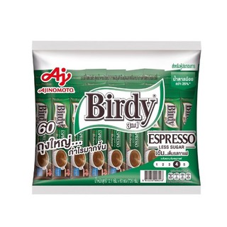 Birdy เบอร์ดี้ 3in1 เอสเปรสโซ่ 60 ซอง 726 กรัม