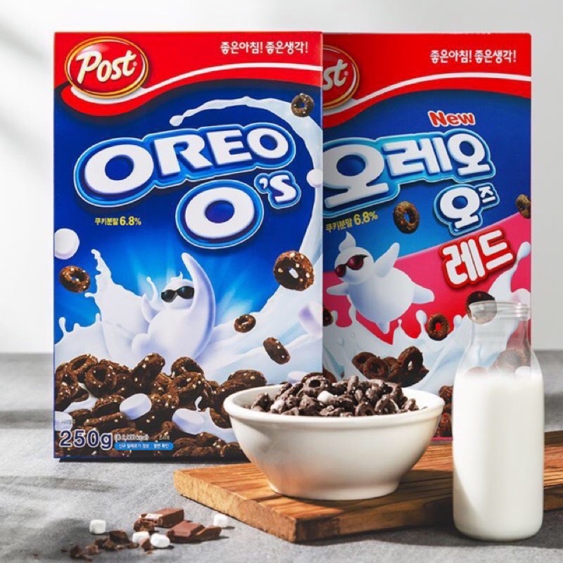 [ พร้อมส่ง 💕] Oreo cereal ซีเรียล โอริโอ้ เกาหลี 🇰🇷 ขนาด 250 กรัม มี 2 รสชาติ