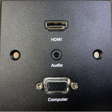 หน้ากากเต้ารับ HDMI+VGA+AUDIO (Wall Plate)