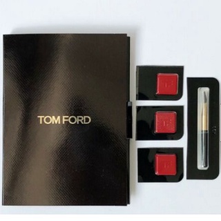 Beauty-Siam แท้ทั้งร้าน !!  เทสเตอร์ลิป 3 สี TOM FORD THE PERFECT ACCESSORY LIP COLORS SAMPLES  มาพร้อมแปรงสุดหรู