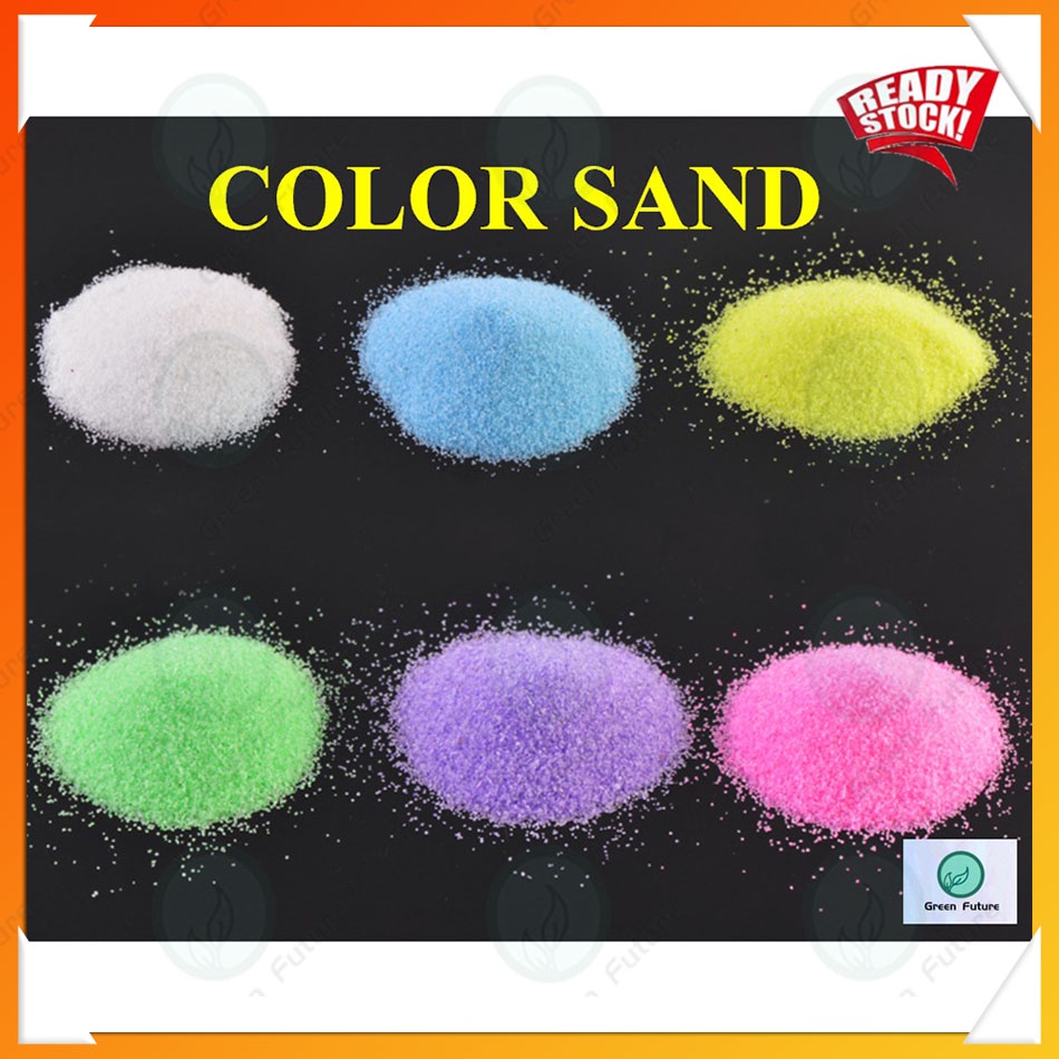 Miniature Sand Terrarium Micro Landscape Sand 彩色沙 Fairy Garden 25g สีทราย Mini Garden Figurines Sand