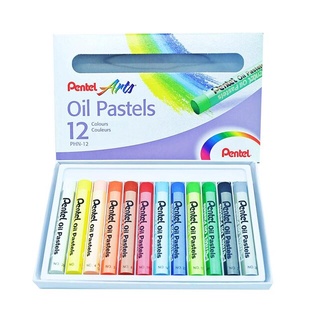 สีชอล์คน้ำมัน เพนเทล Pentel Oil Pastels 12 สี