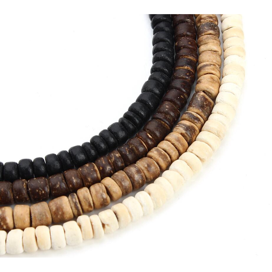 1 Strand 5 มม.ไม้หลวม Spacer ลูกคิดลูกปัดเครื่องประดับ DIY ออกแบบ Handmade อุปกรณ์เสริม y1330