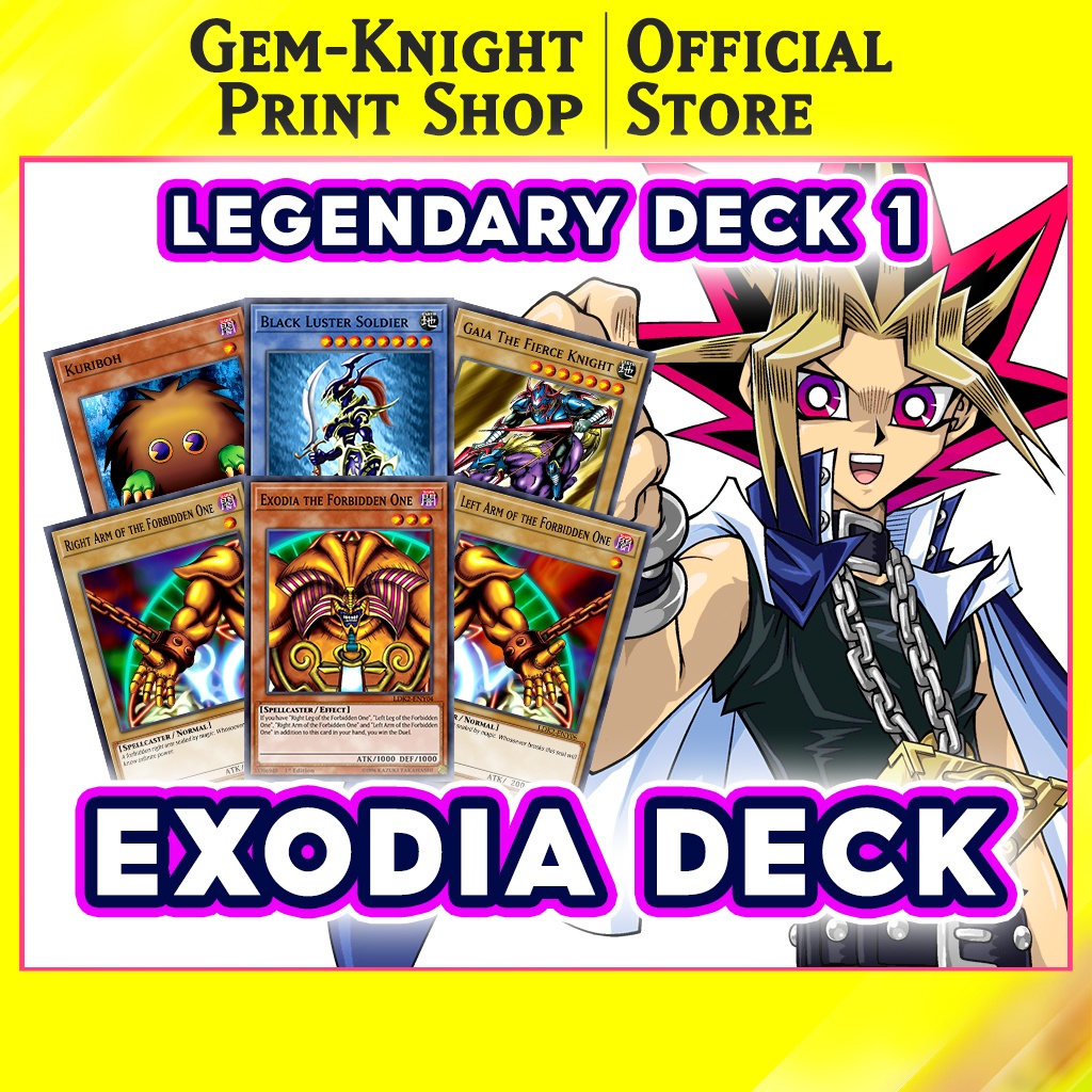 [การ์ดพิมพ์ลาย] Yugioh Deck - Legendary Deck I - Exodia Deck