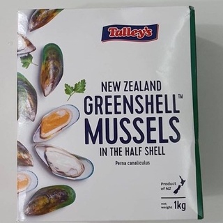 หอยแมลงภู่นิวซีแลนด์ แบรนด์ Talley  Talley half  shell newzealand size L 1kg  1 กก. (1แพ็ค-ก่อนละลาย)  - (โค้ดลด99บาท)