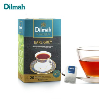 Dilmah Earl Grey Ceylon Tea 20pcs ชาซีลอนเอิร์ลเกรย์ ถุงชาดำบริติช British Black Tea Bag