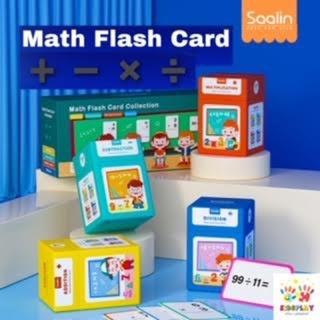 **มาใหม่**ของเล่นคณิตศาสตร์ Saalin Math Flash Card Collection เสริมทักษะด้านคณิตศาสตร์ สำหรับเด็ก 3 ขวบขึ้นไป