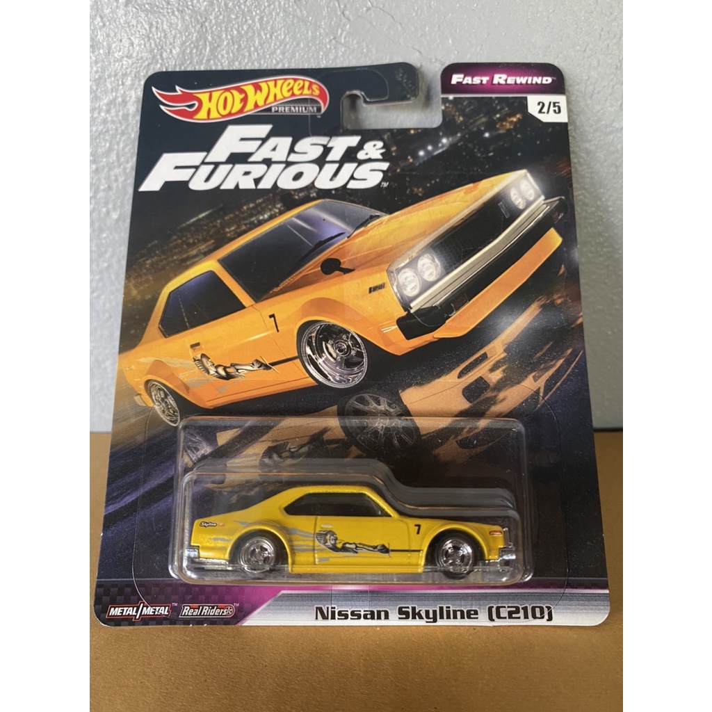 NISSAN SKYLINE C210 FAST & FURIOUS FAST REWIND PREMIUM HOT WHEELS DIECAST 2019