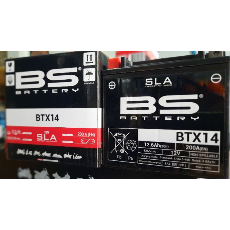 BS แบตเตอรี่ แบตเตอรี่ใส่ BMW GS1200 (BTX14 SLA)