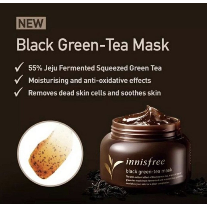 Innisfree Black Green Tea Cream เทสเตอร์ 3 มิล. แพ็คเกจใหม่ล่าสุด my