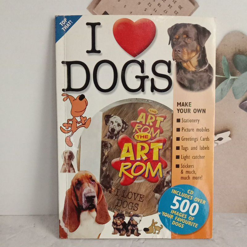 I 💓 Dogs the ART rom ( CD )ปกอ่อนมือสอง-bh1/2