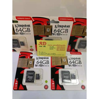 Kingston Memory card แท้100% Micro SDHC 16GB//32GB//64GB//128GB  Class 10 100MB คิงส์ตัน เมมโมรี่การ์ด kingston